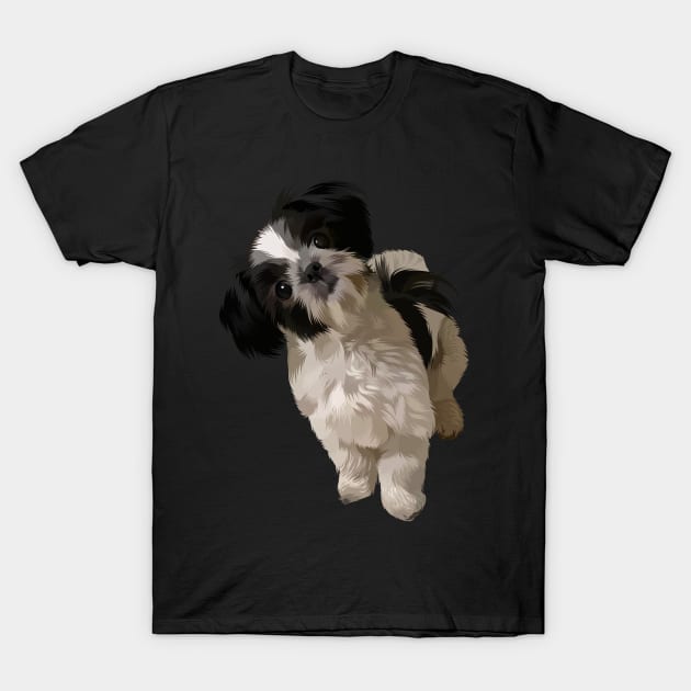 cute dog vector T-Shirt by ビーズ